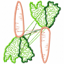 Carrot Embroidery Design 9 Carrot Embroidery Design 9
